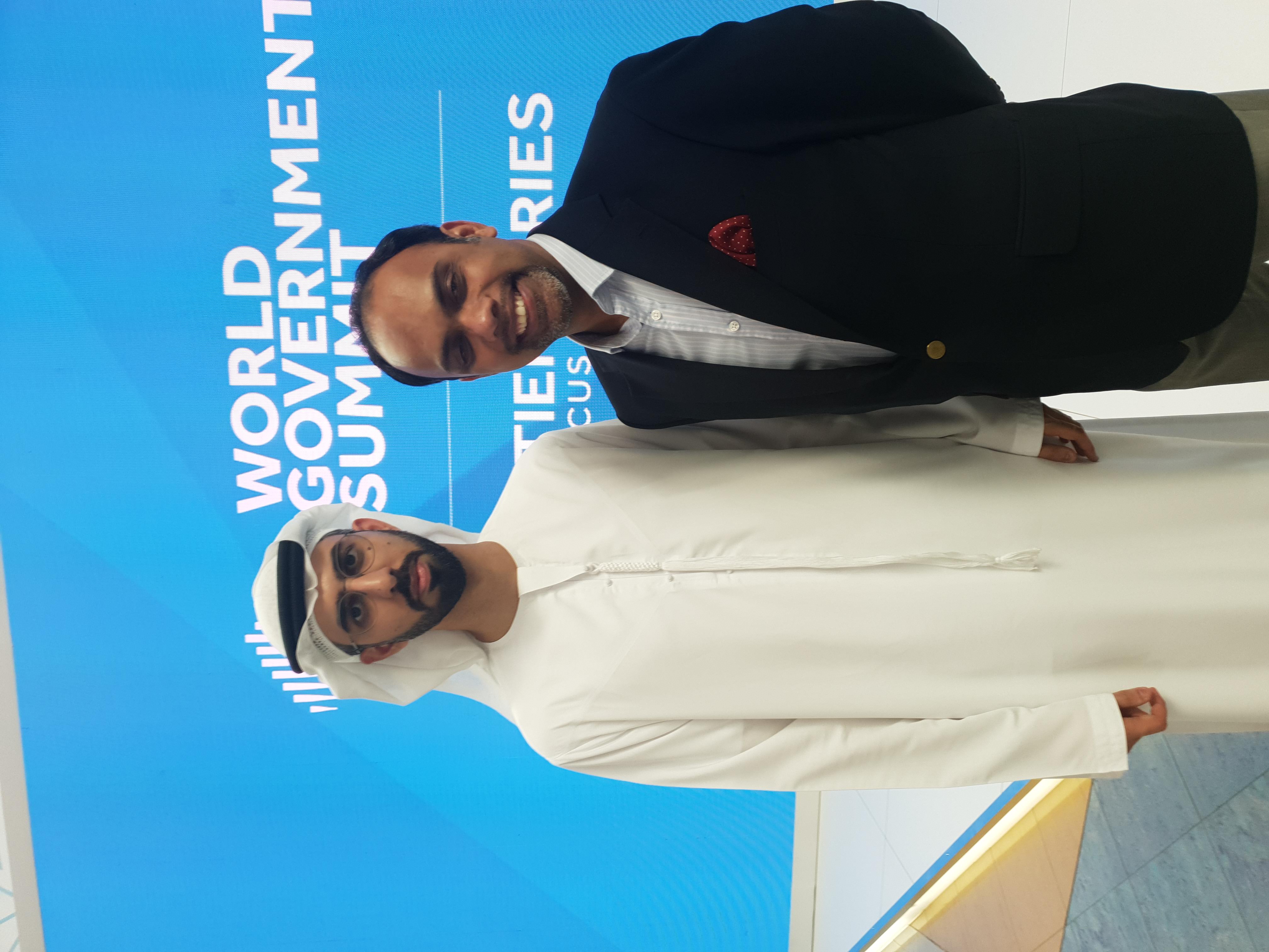 H.E. Omar bin Sultan Al Olama with Cykube CEO